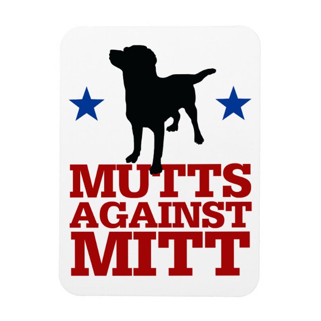 Mutts Against Mitt Magnet (Vertikal)