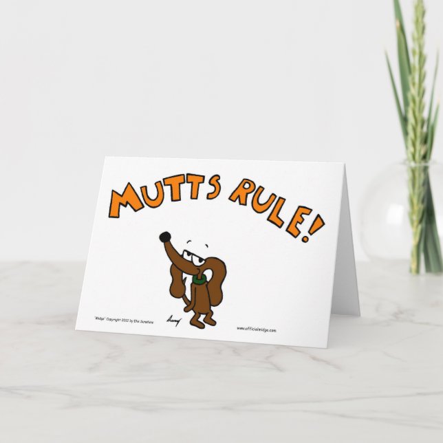 MUTTS-REGELKort för hälsning Kort (Framsida)
