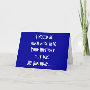 "MUTUAL BIRTHDAY HUMOR" FÖR DIN BIRTHDAY KORT