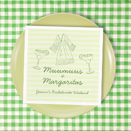 Muumuus & Margaritas Handwritten Bachelorette Pappersservett