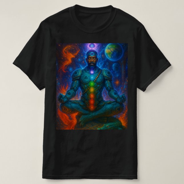 Muur chakra meditation T-shirt (Design framsida)