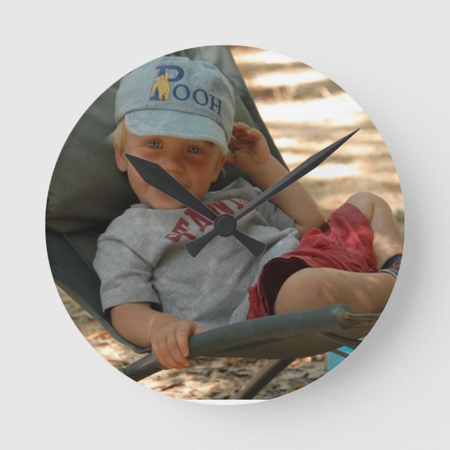 Muur Klok met Foto Rund Klocka (Framsida)