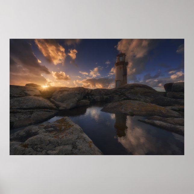 Muxia Lighthouse | Galicien, Spanien Poster (Framsidan)