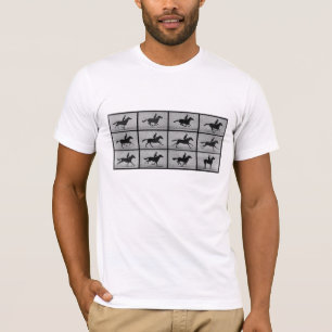 Muybridges rinnande häst t-shirt