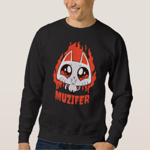 Muzifer I Cat Kitten Lucifer Djävulen Little Djävu Lång Ärmad Tröja