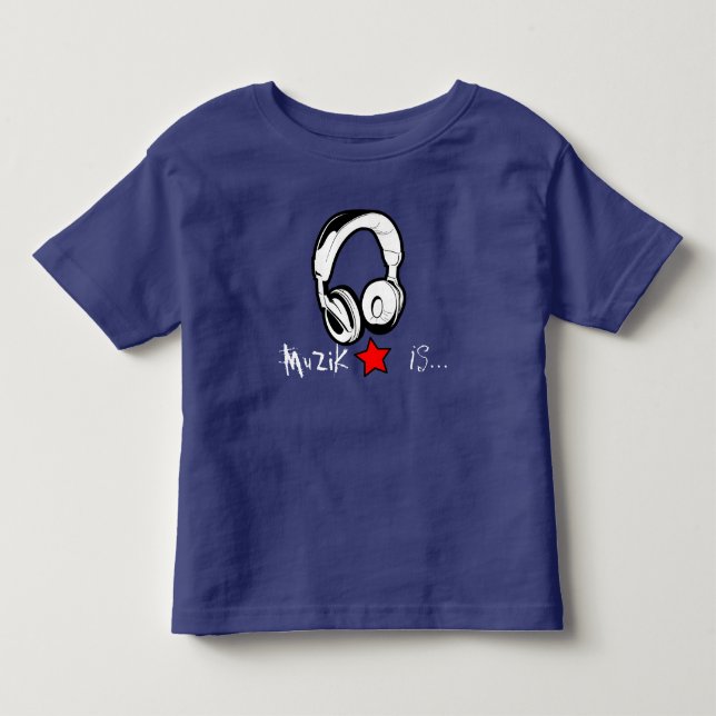 MuZiK är…, SmåbarnTShirt med headphonen och Tröja (Framsida)