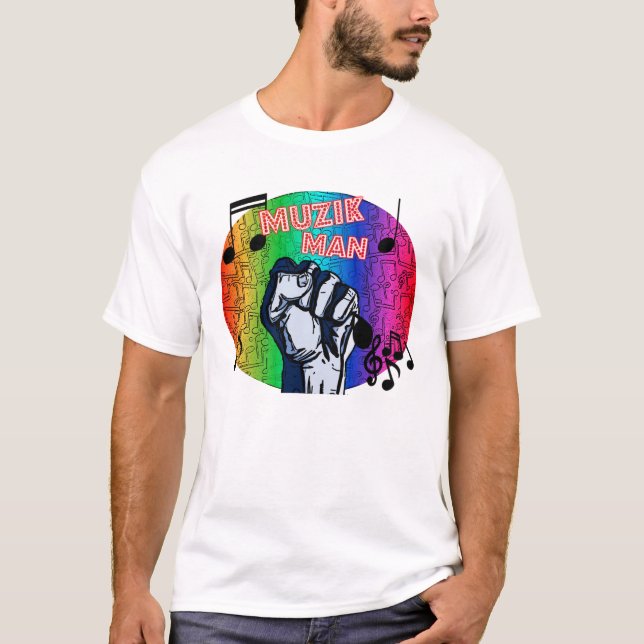 Muzik manT-tröja Tee (Framsida)