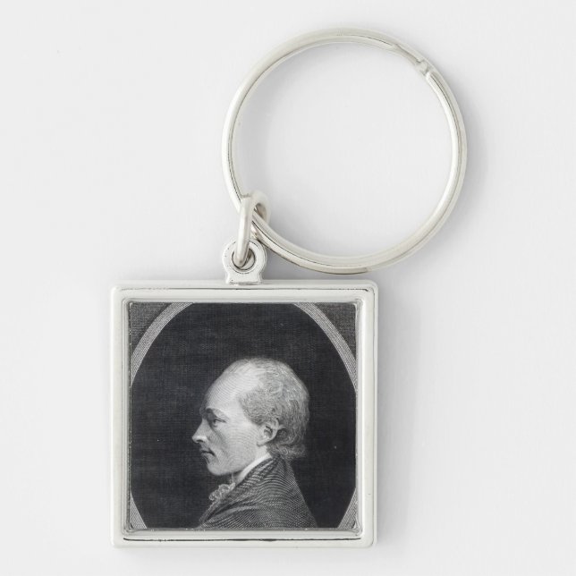 Muzio Clementi, 1803 Fyrkantig Silverfärgad Nyckelring (Framsidan)