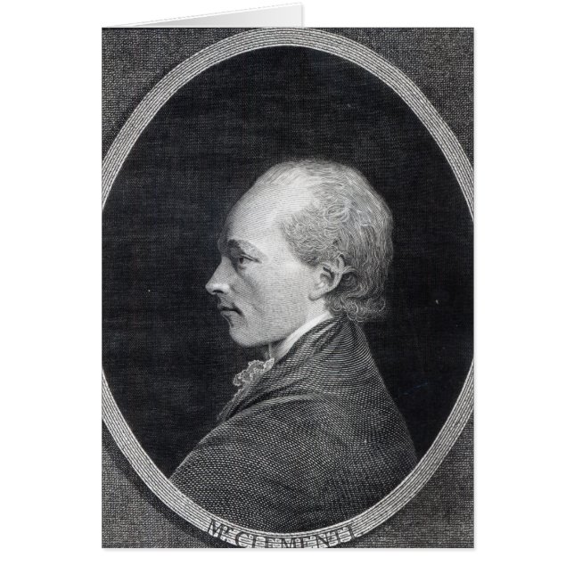 Muzio Clementi, 1803 Hälsningskort (Framsidan)