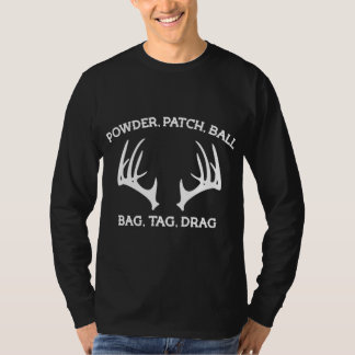Muzzleloader Season Bag Märkre Drag Hjort Hunting T Shirt