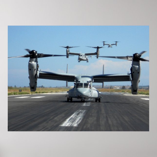 MV-22 Osprey-flygplan Poster (Framsidan)