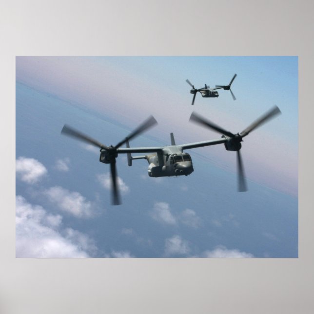 MV-22 Osprey-flygplan Poster (Framsidan)