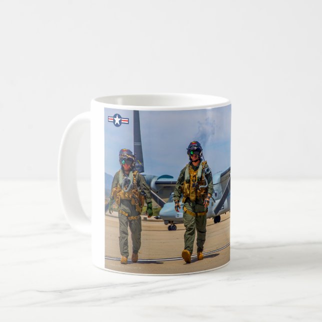 MV-22B OSPREY CREW KAFFEMUGG (Framsida vänster)