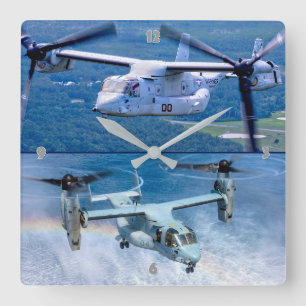 MV-22B OSPREY FYRKANTIG KLOCKA