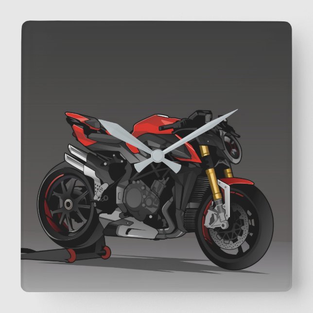 MV Agusta Brutale 1000RR Fyrkantig Klocka (Framsida)