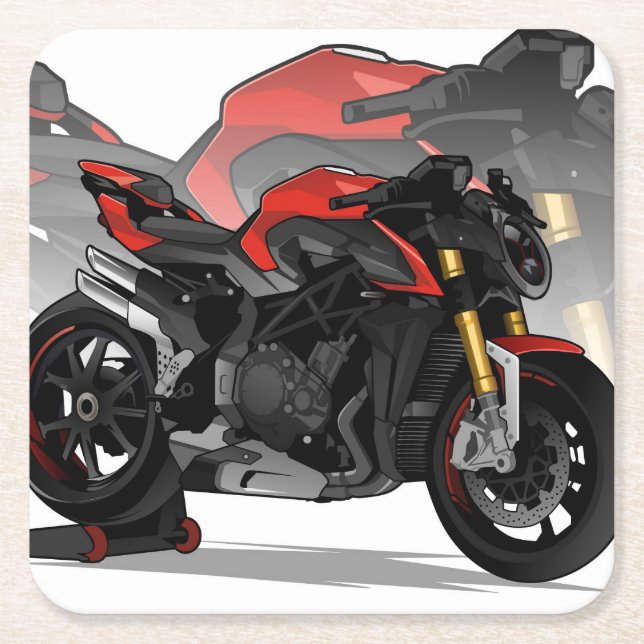 MV Agusta Brutale 1000RR with special background Underlägg Papper Kvadrat (Framsidan)