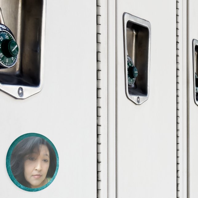 MVB Faux Velvet Teal Anpassade Design Magnet (In Situ (Locker))