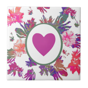 MVB-matris av Kärlek Bouquet-design Kakelplatta
