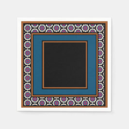 MVB Mexikansk Monogram Able Accent Gräns design 1 Pappersservett