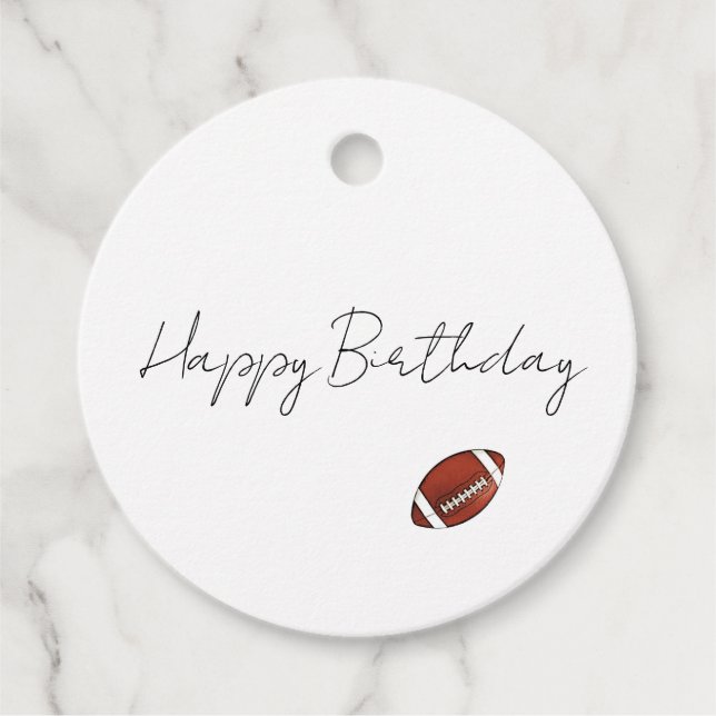 MVB Minimal fotbollsdesign Gåvor Etiketter (Framsida)