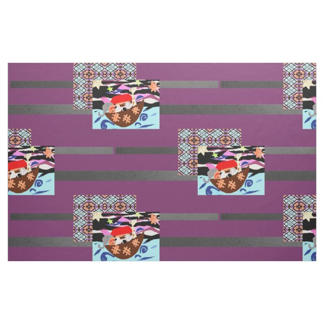 MVB Noah Ark Barns struktur 1 Tyg (Fat Quarter)