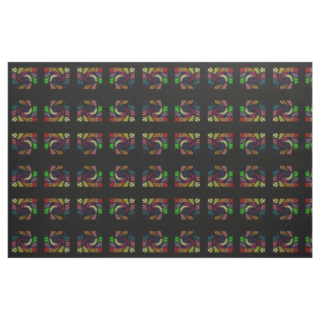 MVB Psychedelic Swirl Fabric Design 1 Tyg (Yard)