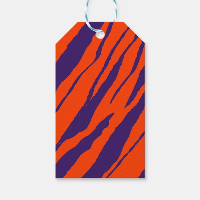 MVB Tiger Rand Design - Orange och Lila Presentetikett (Framsidan)