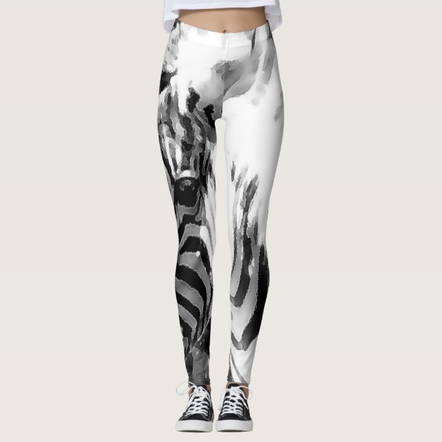 MVB Zebra tryck Leggings (Framsida)