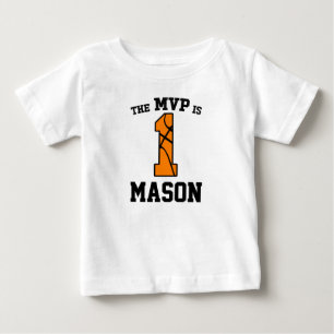 MVP är 1 basketsport första födelsedag T Shirt