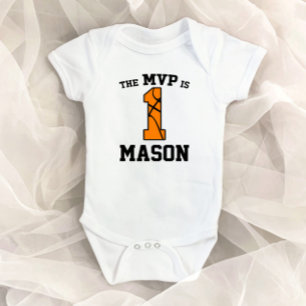 MVP är 1 basketsport första födelsedag T Shirt