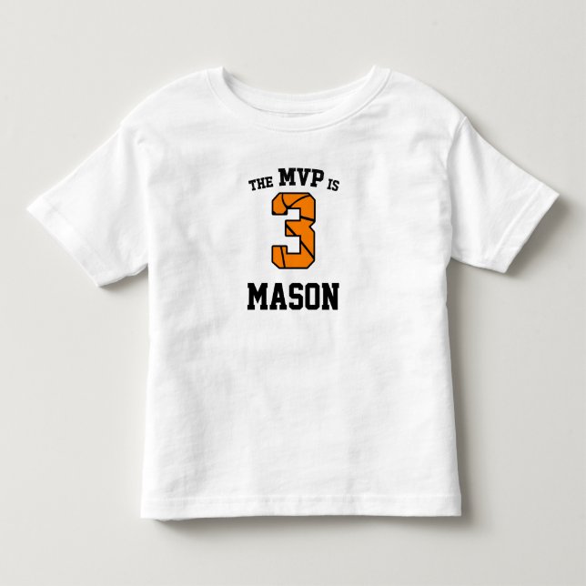 MVP är tre basketsporter tre T Shirt (Framsida)