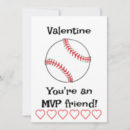 MVP Baseboll Barn Klassrum Julkort