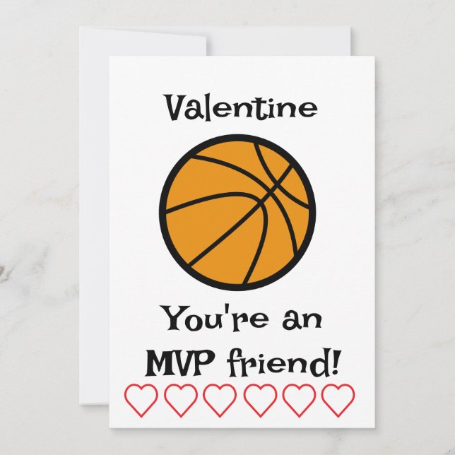 MVP Basketboll Barn Klassrum Högtidlig Julkort (Framsida)