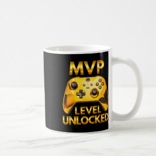 Mvp-nivå upplåst TV-spelare Guld Gaming C Kaffemugg