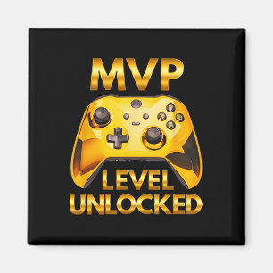 Mvp-nivå upplåst TV-spelare Guld spelande C Magnet