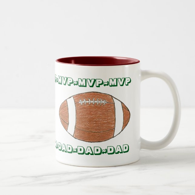 MVP Pappa personlig fadersdagsmugg Två-Tonad Mugg (Höger)