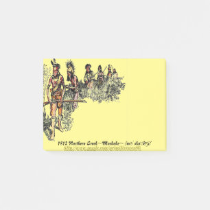 "Mvskoke krigare 1812 ", Post-it Block