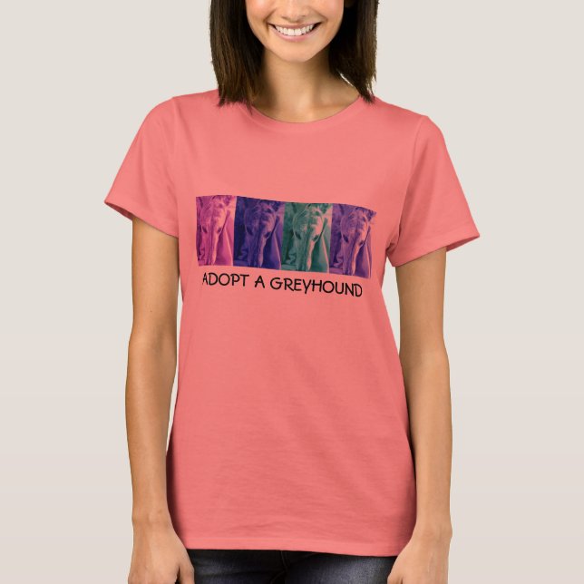 Mx4-design antar en GREYHOUND Ringer Tee Shirt (Framsida)
