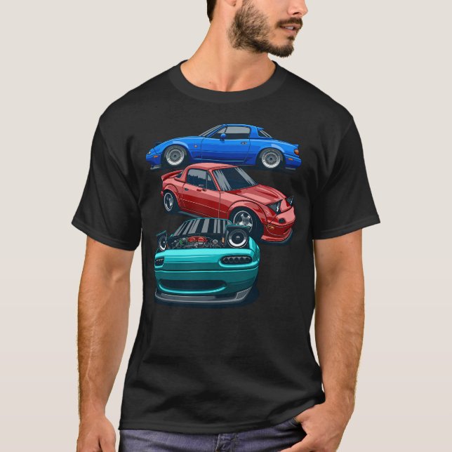 Mx5 Miata Na T Shirt (Framsida)