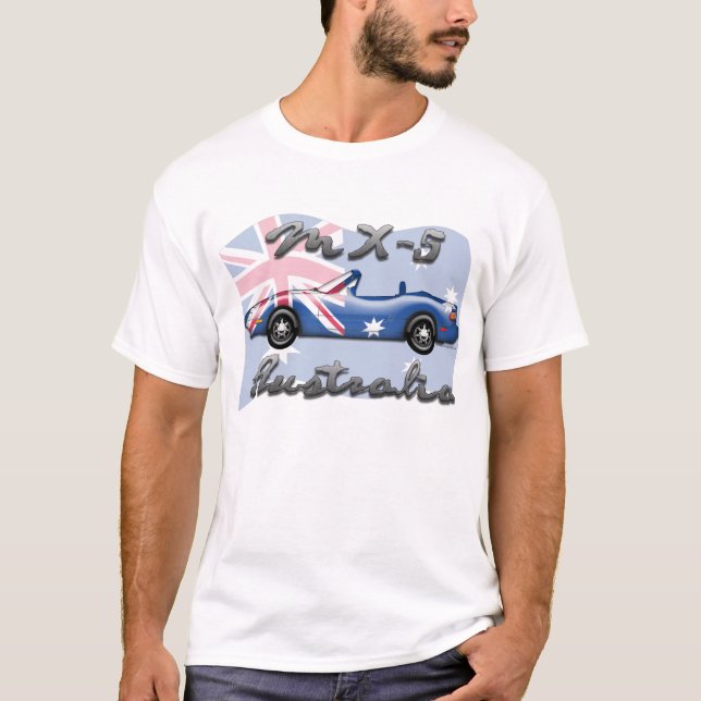 MX-5 Australien Tee Shirt (Framsida)