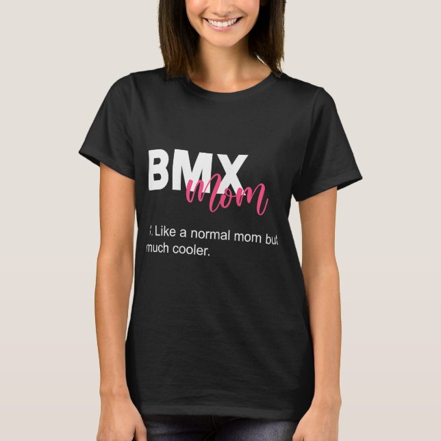 mx Mamma Bike Tävla Biker T Shirt (Framsida)