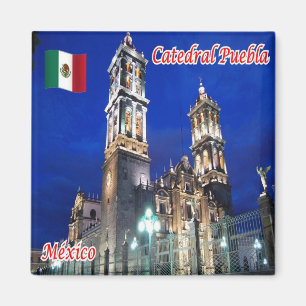 MX - Mexiko - Katedral Puebla Magnet