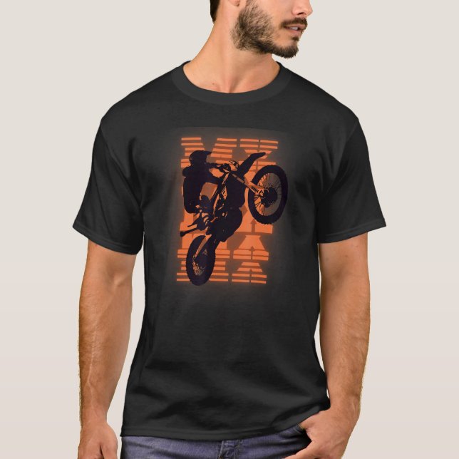 Mx Motocross Manar Dirt Bikes Graphic T Shirt (Framsida)