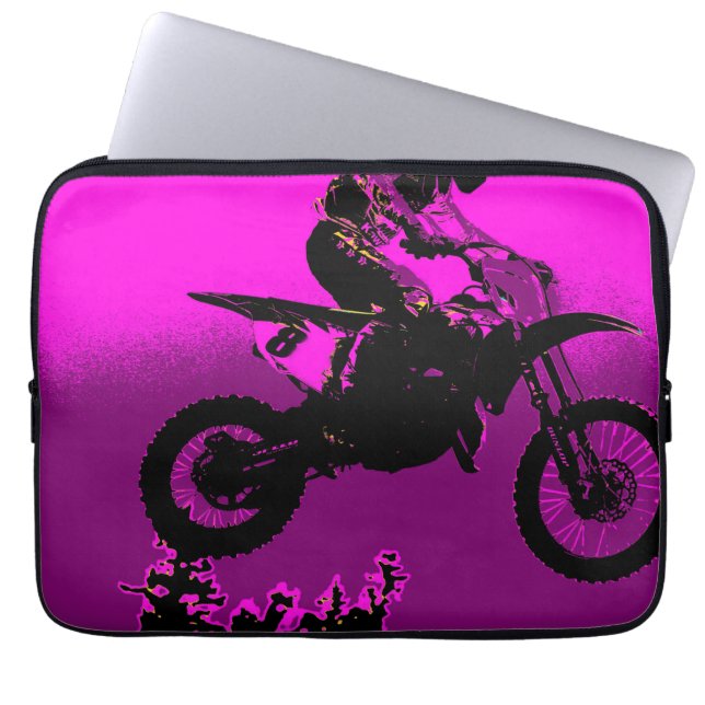 MX - Motocross Racer Laptop Sleeve (Framsidan)