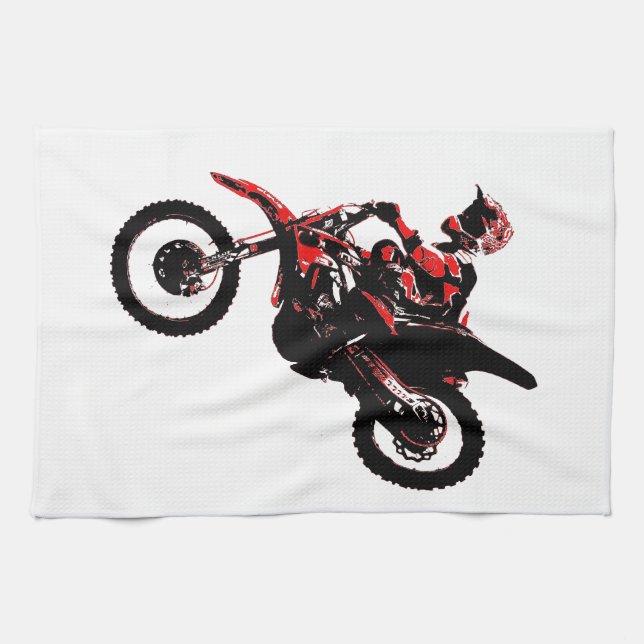 MX Motocross Regerar! Kökshandduk (Horisontell)