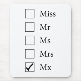 Mx Title (fem alternativ) Mousepad Musmatta