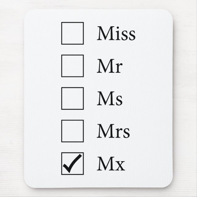 Mx Title (fem alternativ) Mousepad Musmatta (Framsidan)