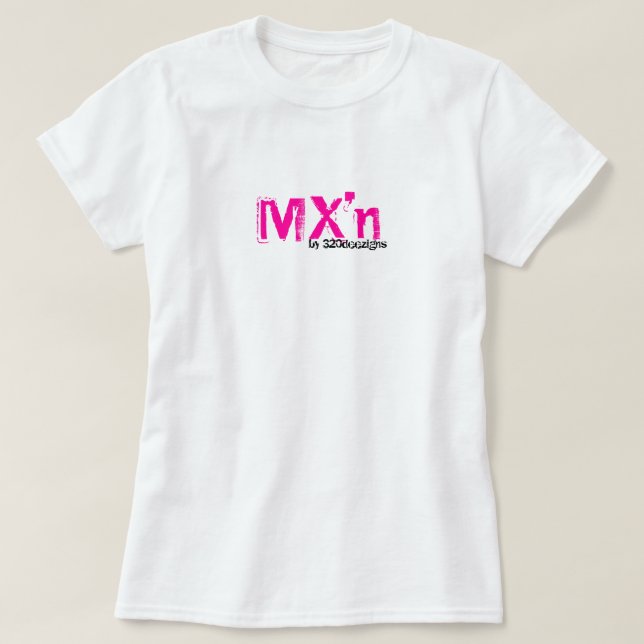MX'n braaputslagsplats för henne - shock rosa Tee Shirt (Design framsida)