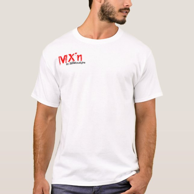 MX'n braaputslagsplats i rött T-shirt (Framsida)
