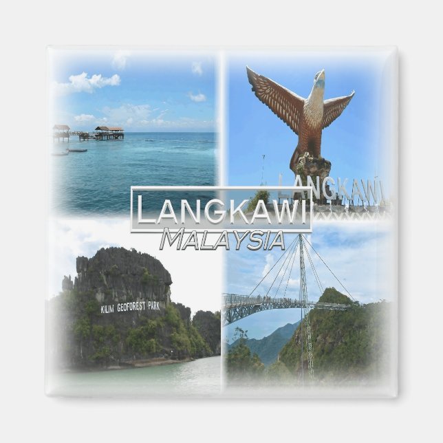 MY0026 Asien, Malaysia, Langakwi, kylskåp Magnet (Framsidan)